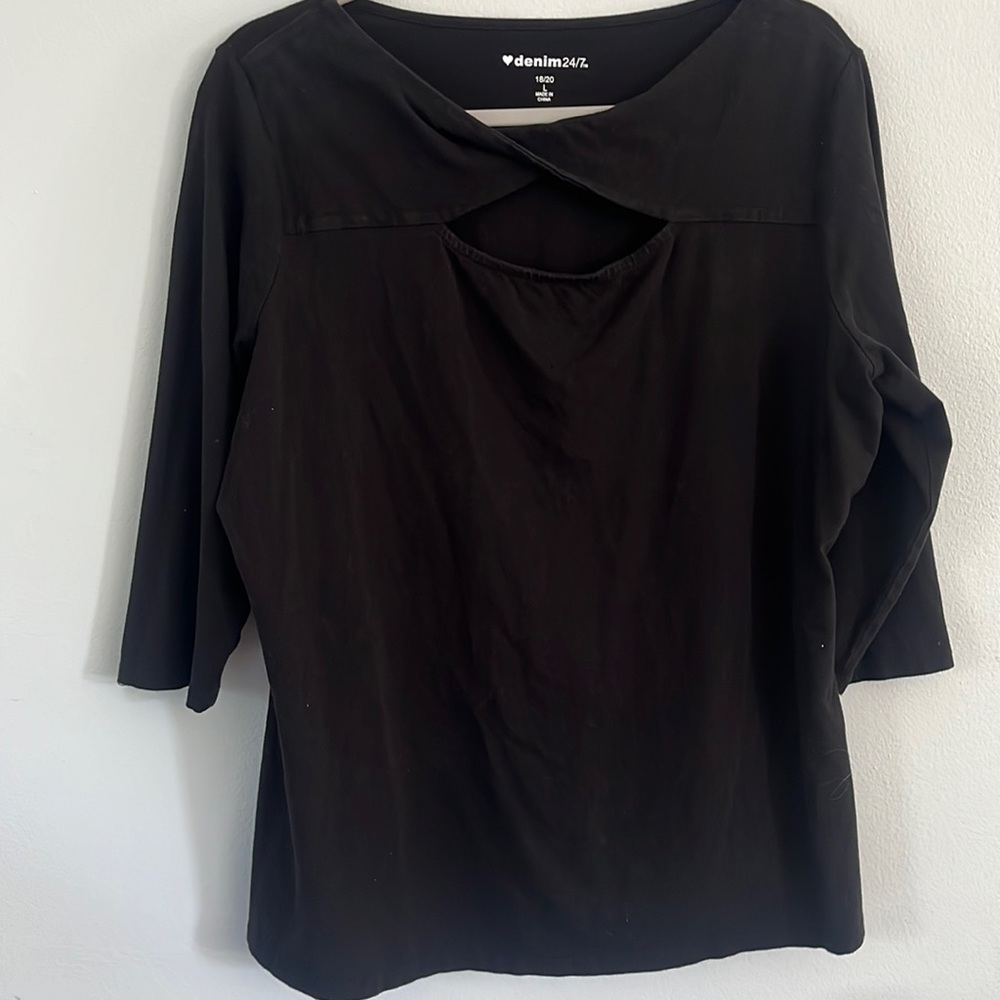 Denim 24/7 black top